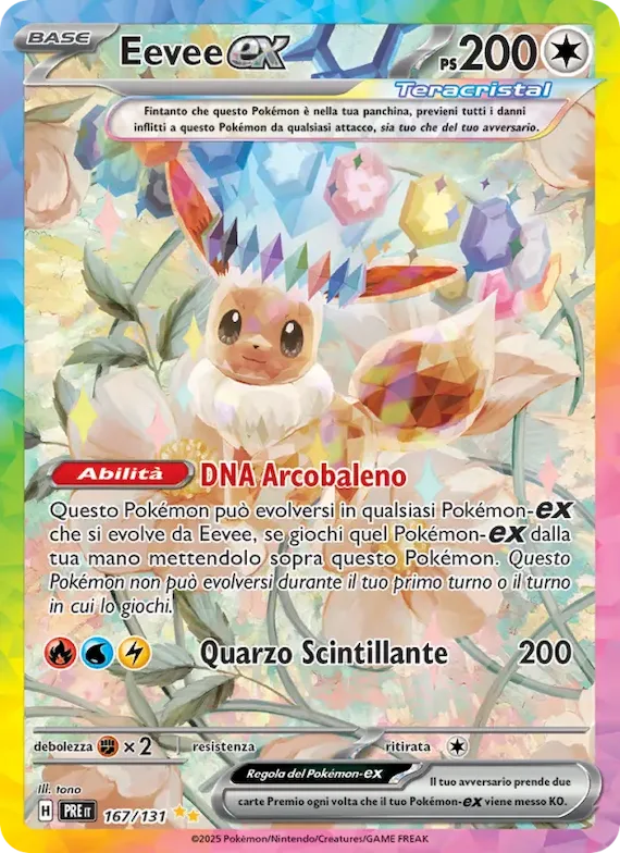 Eevee-ex 167 – Evoluzioni Prismatiche