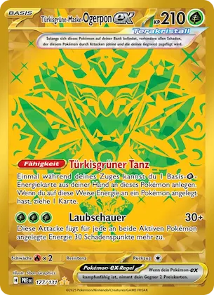 Türkisgrüne-Maske-Ogerpon-ex Nr. 177 – Prismatic Evolutions