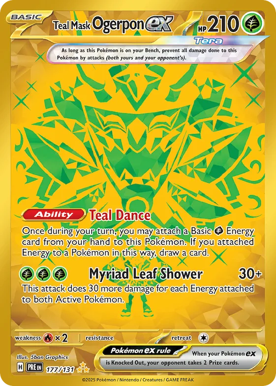 Teal Mask Ogerpon ex #177 – Prismatic Evolutions