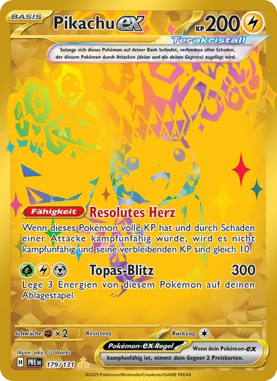 Pikachu-ex 179 – Prismatische Entwicklungen