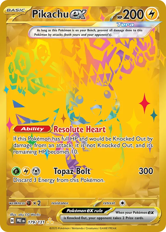 Pikachu ex #179 – Prismatic Evolutions