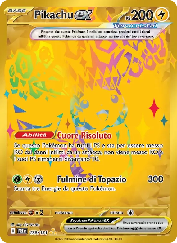 Pikachu-ex 179 – Evoluzioni Prismatiche