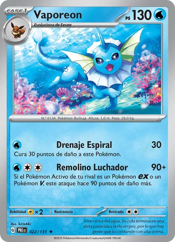 Vaporeon 22 – Evoluciones Prismáticas
