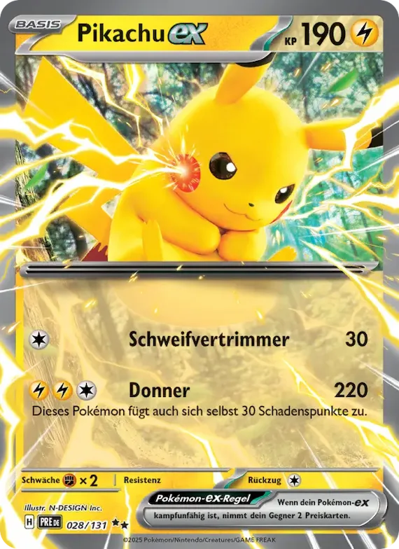Pikachu-ex 28 – Prismatische Entwicklungen