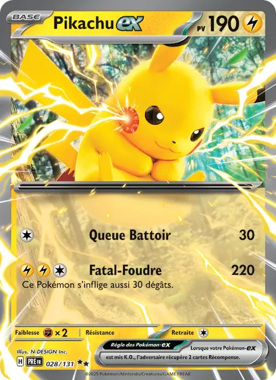 Pikachu-ex 28 – Évolutions Prismatiques