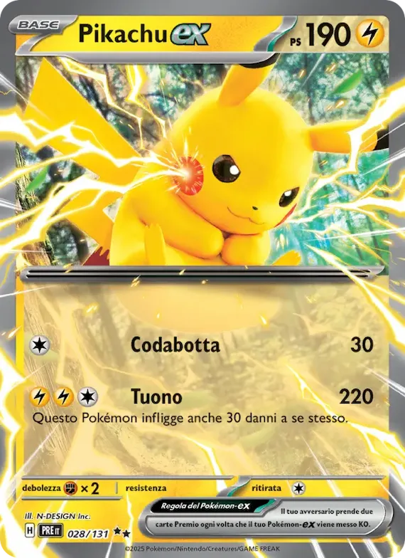Pikachu-ex 28 – Evoluzioni Prismatiche