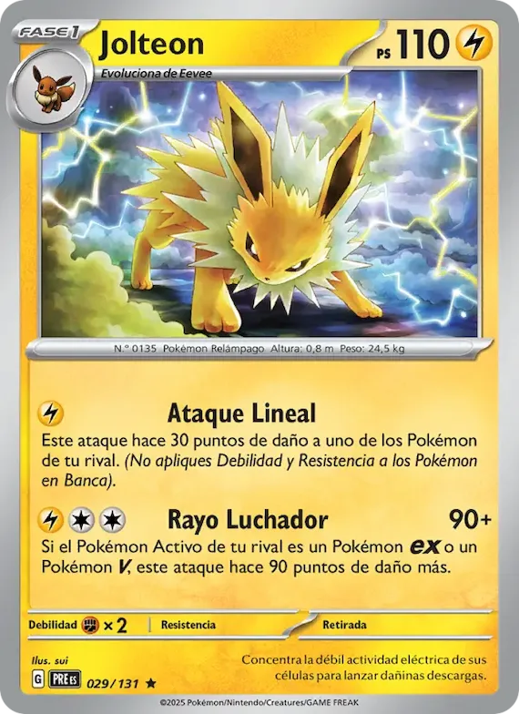 Jolteon 29 – Evoluciones Prismáticas