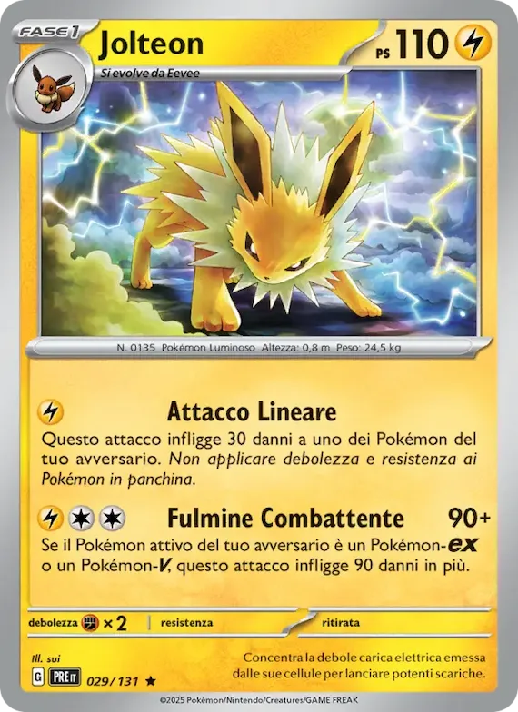 Jolteon 29 – Evoluzioni Prismatiche