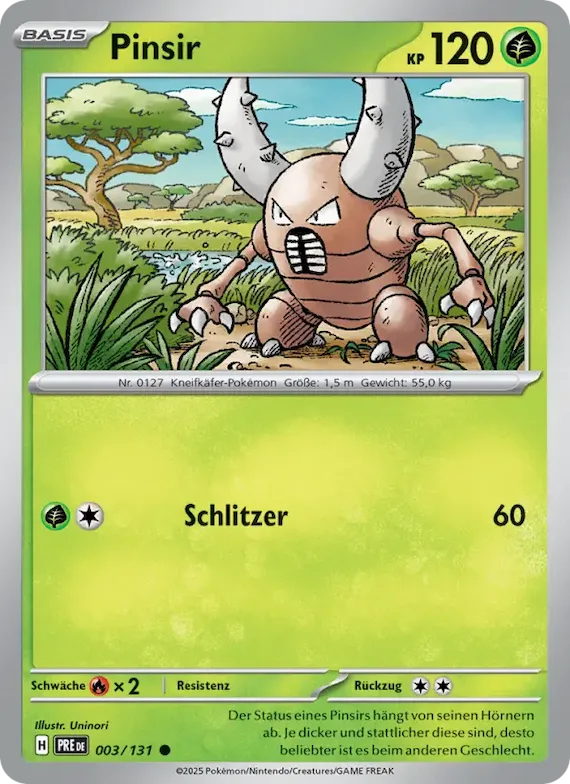 Pinsir 3 – Prismatische Entwicklungen