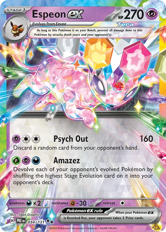 Espeon ex #34 – Prismatic Evolutions