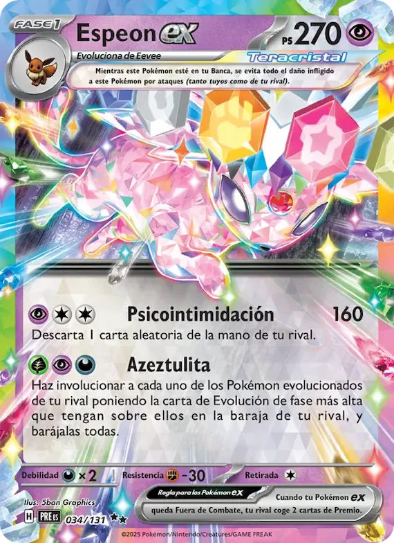 Espeon ex 34 – Evoluciones Prismáticas