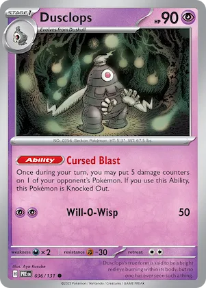 Dusclops #36 – Prismatic Evolutions