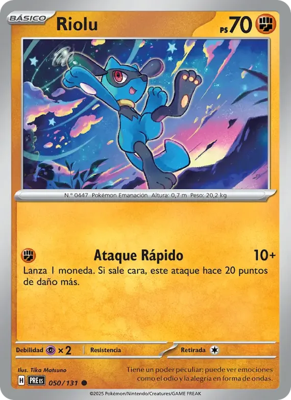 Riolu 50 – Evoluciones Prismáticas