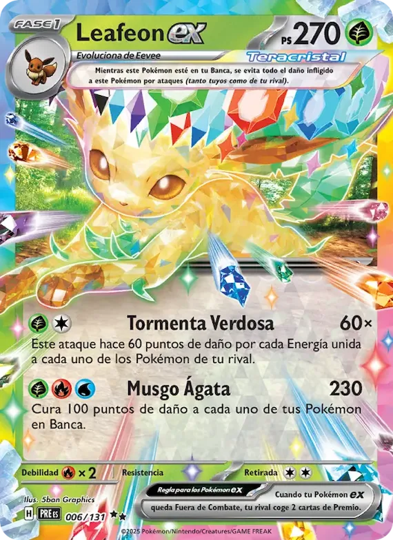 Leafeon ex 6 – Evoluciones Prismáticas