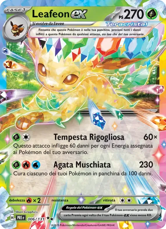 Leafeon-ex 6 – Evoluzioni Prismatiche