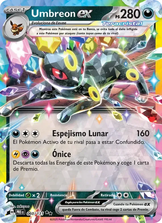 Umbreon ex 60 – Evoluciones Prismáticas