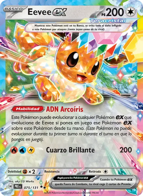 Eevee ex 75 – Evoluciones Prismáticas