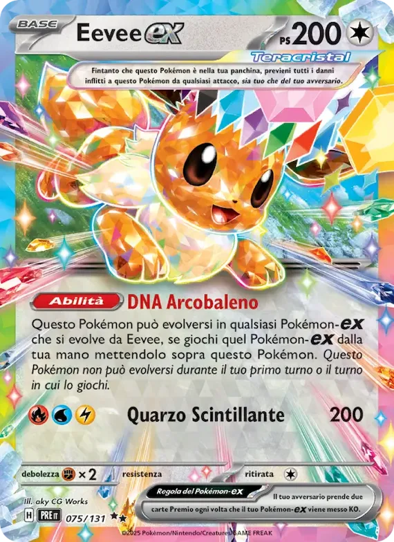 Eevee-ex 75 – Evoluzioni Prismatiche