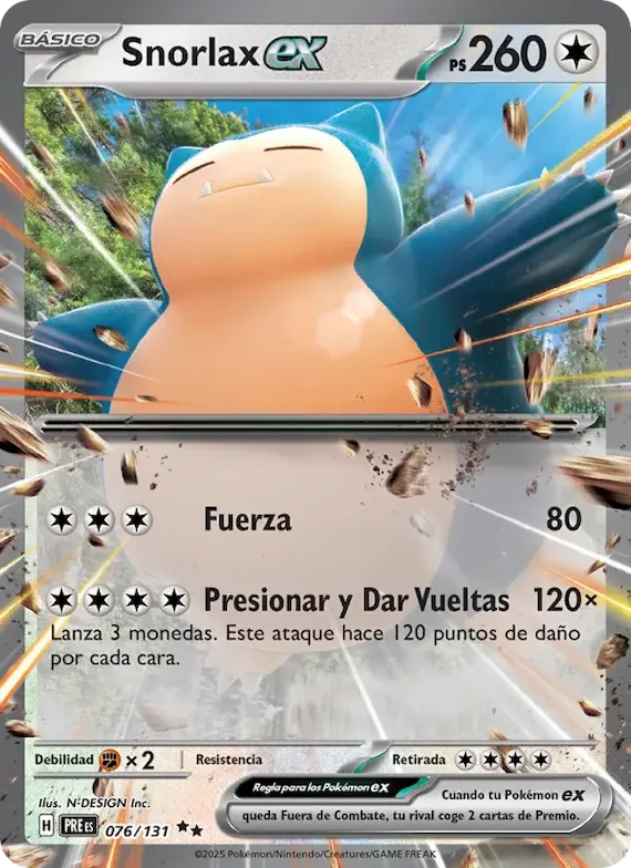 Snorlax ex 76 – Evoluciones Prismáticas