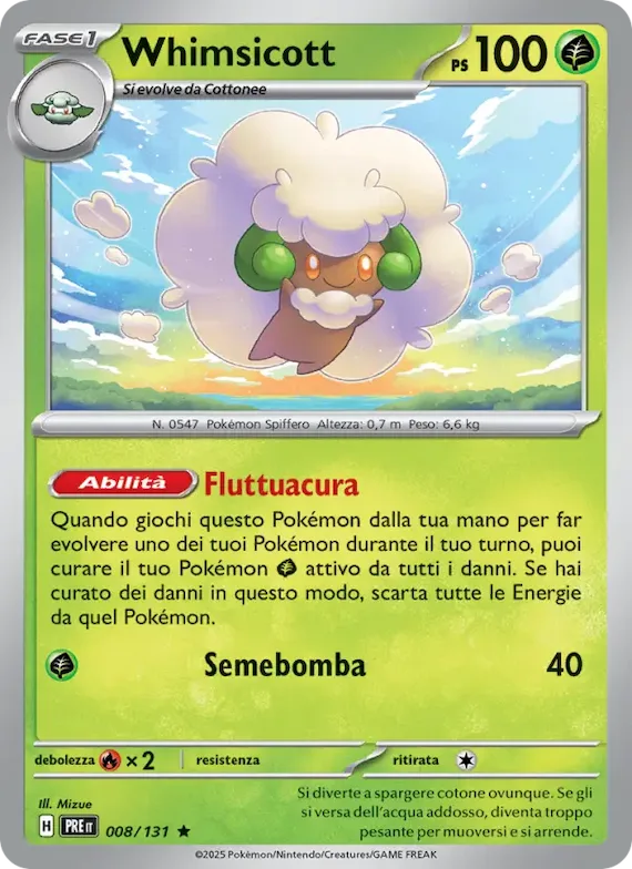 Whimsicott 8 – Evoluzioni Prismatiche