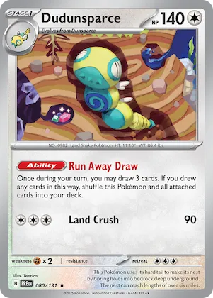 Dudunsparce #80 – Prismatic Evolutions