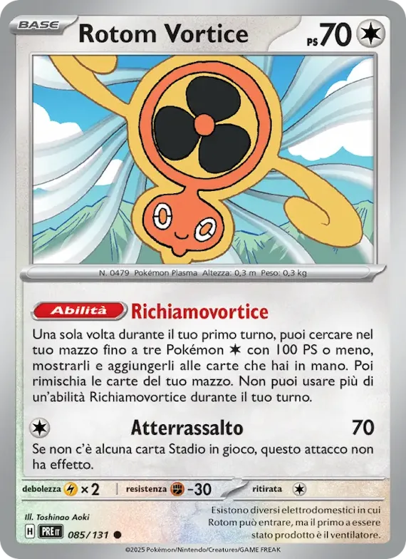 Rotom Vortice 85 – Evoluzioni Prismatiche