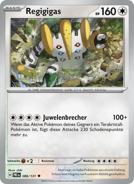 Regigigas 86 – Prismatische Entwicklungen