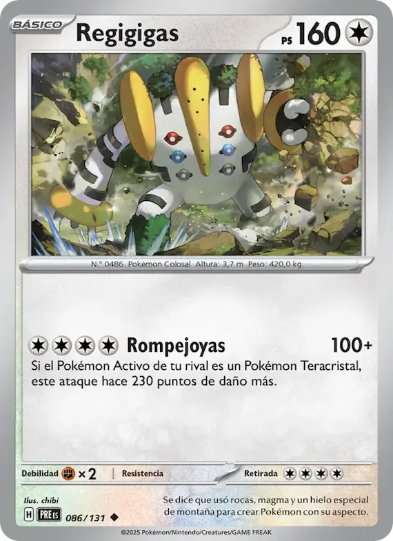 Regigigas 86 – Evoluciones Prismáticas