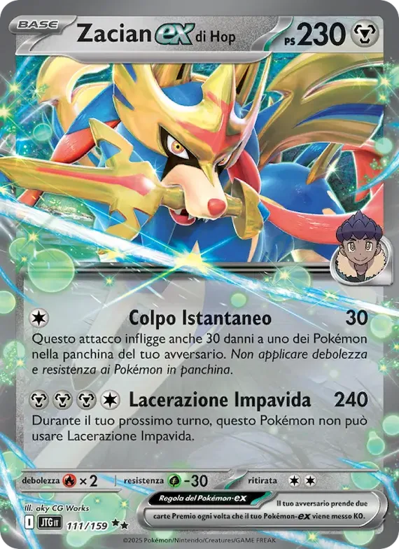 Zacian-ex di Hop 111 – Avventure Insieme