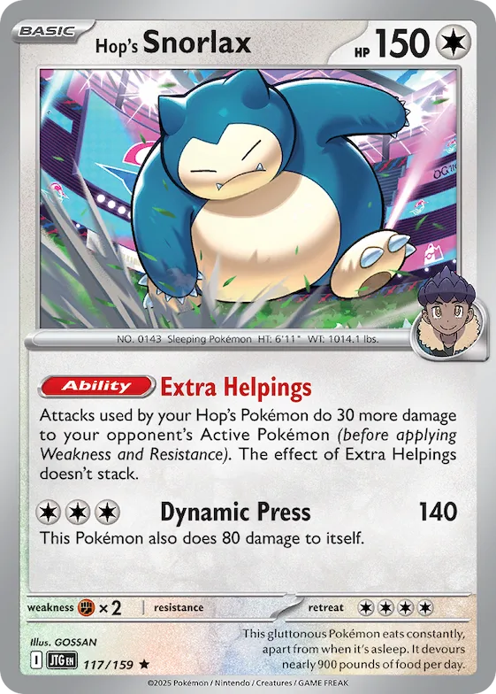 Hop's Snorlax #117 – Journey Together