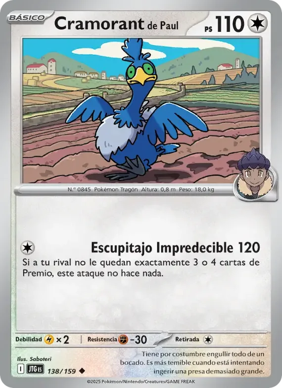 Cramorant de Paul 138 – Juntos de Aventuras