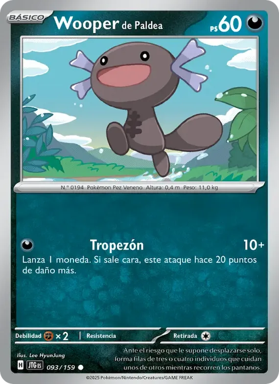Wooper de Paldea 93 – Juntos de Aventuras