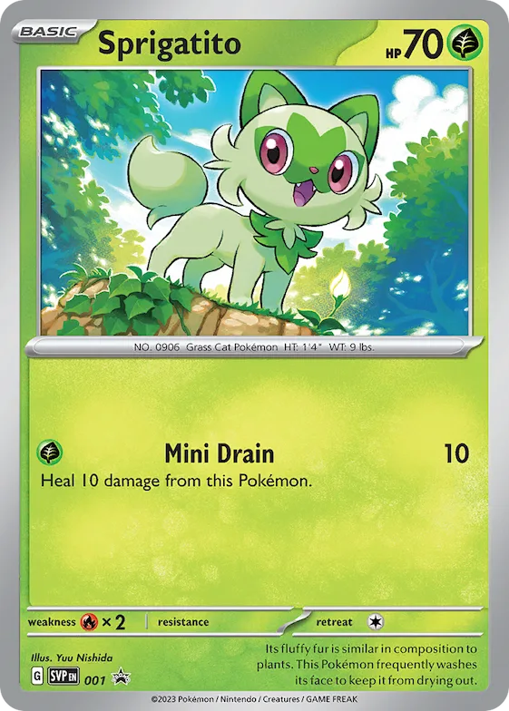Sprigatito #1 – Scarlet & Violet Promo Cards