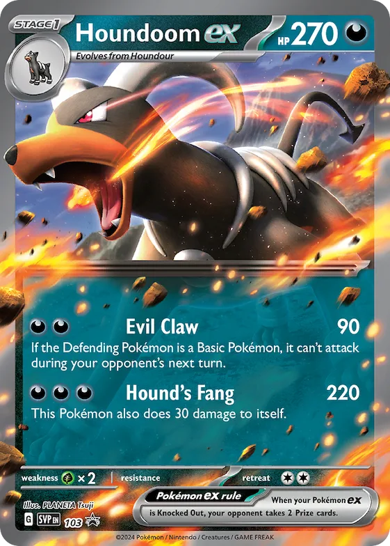 Houndoom ex #103 – Scarlet & Violet Promo Cards