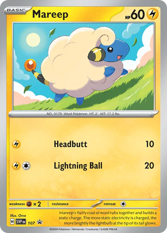 Mareep 107 – SVP Black Star Promos