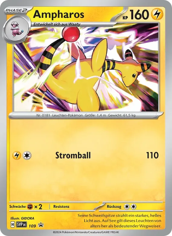 Ampharos 109 – SVP Black Star Promos
