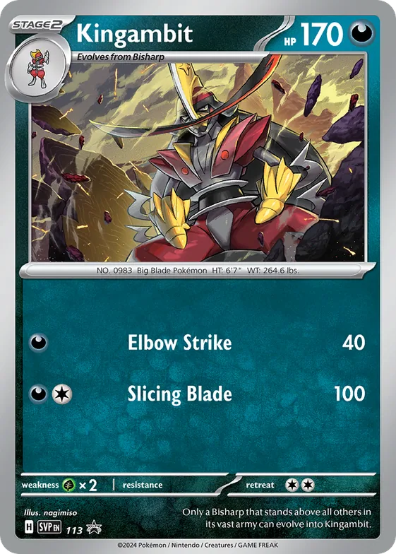 Kingambit #113 – Scarlet & Violet Promo Cards