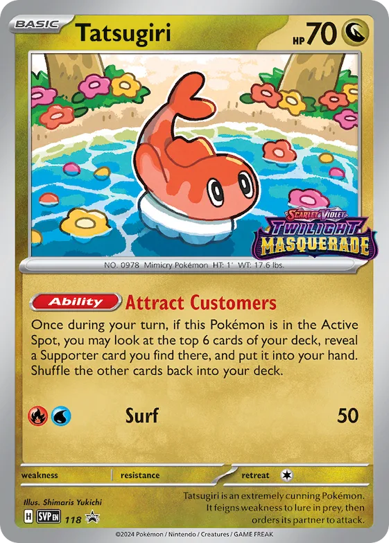Tatsugiri #118 – Scarlet & Violet Promo Cards