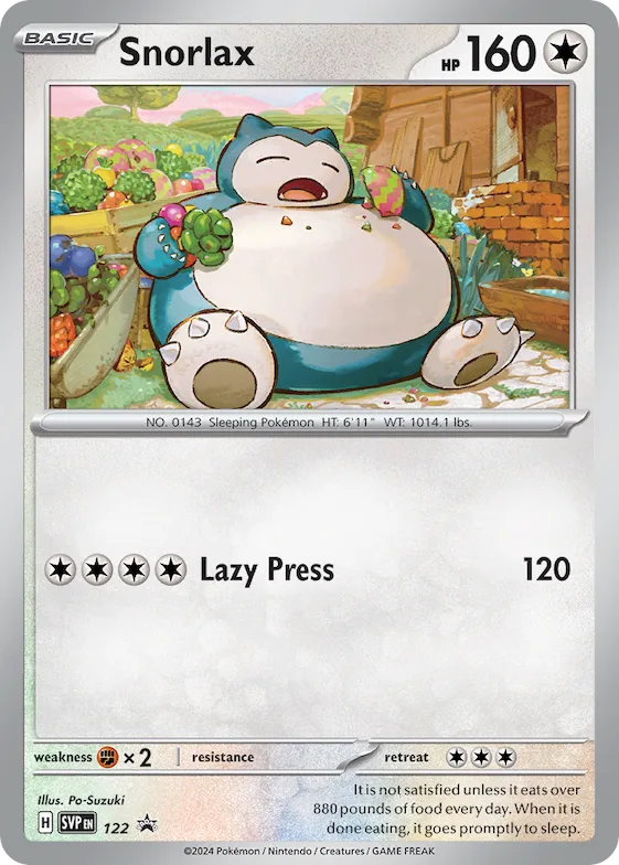 Snorlax #122 – Scarlet & Violet Promo Cards