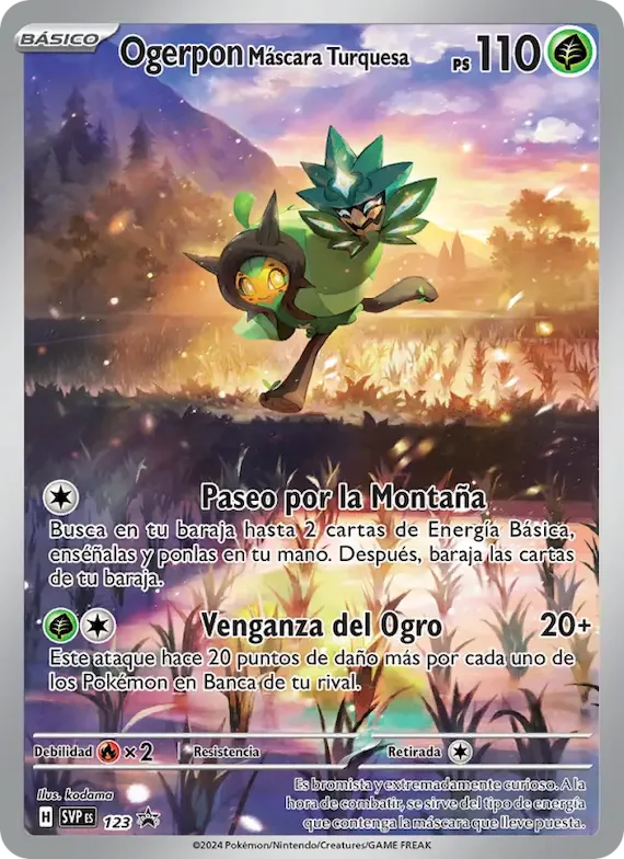 Ogerpon Máscara Turquesa 123 – SVP Black Star Promos
