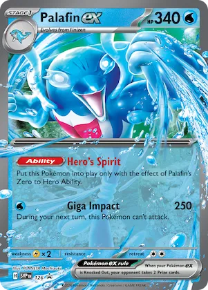 Palafin ex #126 – Scarlet & Violet Promo Cards