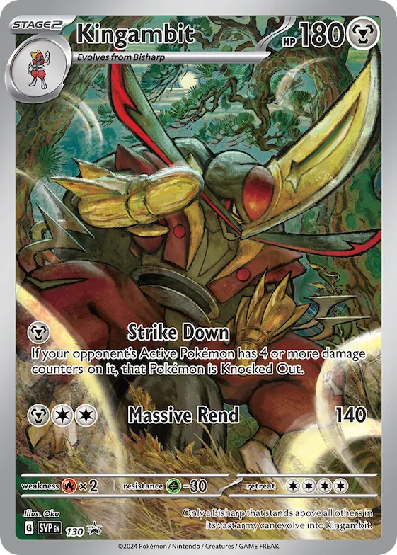 Kingambit #130 – Scarlet & Violet Promo Cards