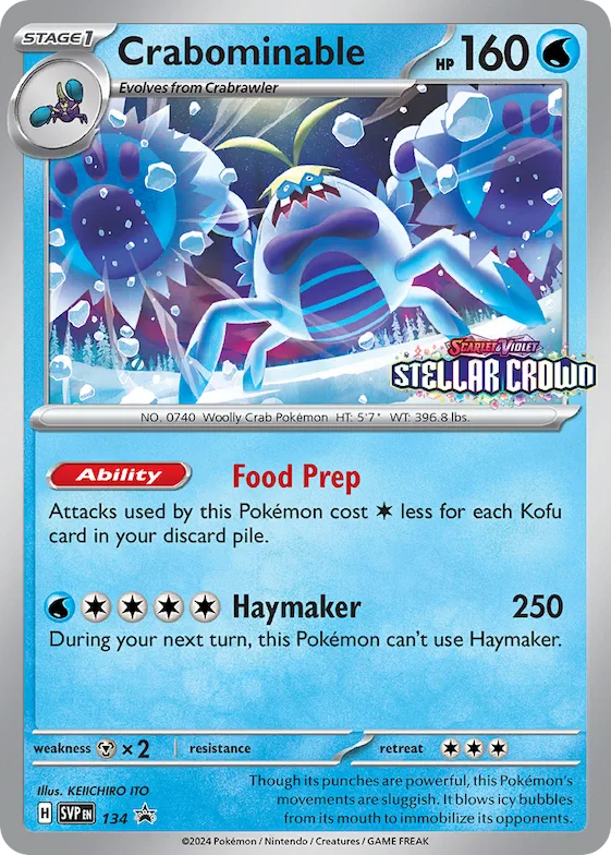Crabominable #134 – Scarlet & Violet Promo Cards