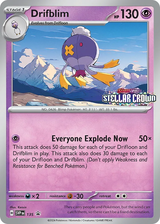 Drifblim #135 – Scarlet & Violet Promo Cards