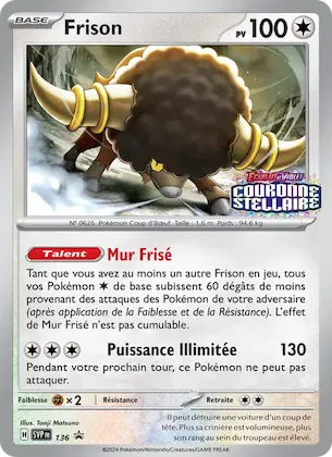 Frison n° 136 – SVP Black Star Promos