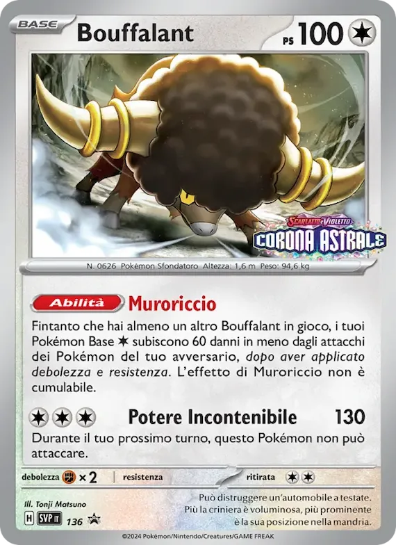 Bouffalant 136 – SVP Black Star Promos