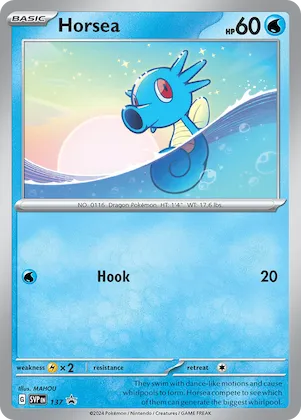 Horsea #137 – Scarlet & Violet Promo Cards