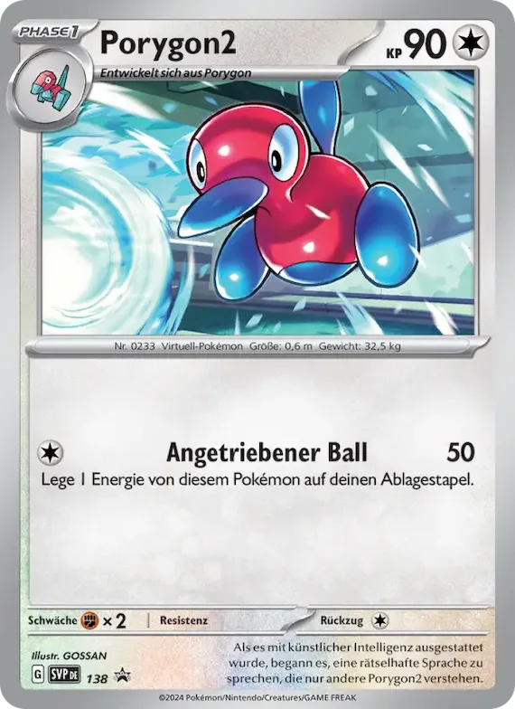 Porygon2 138 – SVP Black Star Promos