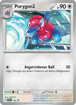 Porygon2 Nr. 138 – SVP Black Star Promos
