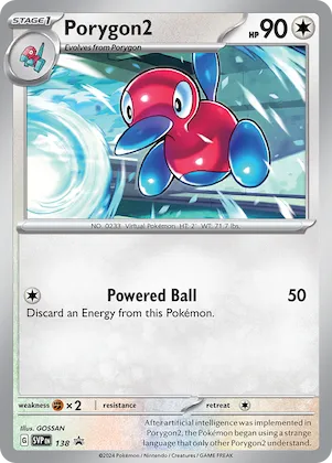 Porygon2 #138 – Scarlet & Violet Promo Cards